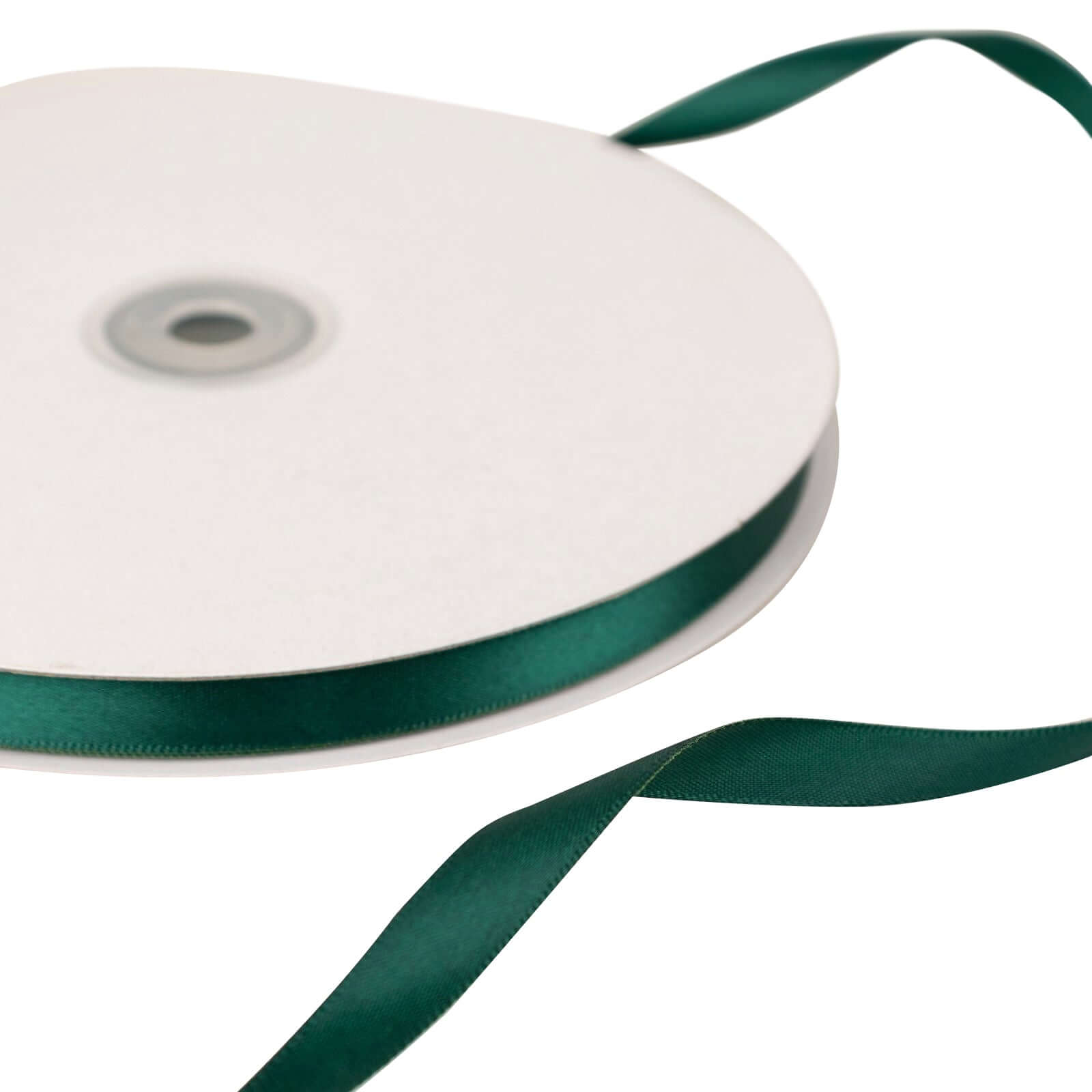 100 Yards 3/8" Hunter Emerald Green Single Face Decorative Satin Ribbon