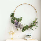 32" Gold Heavy Duty Metal Hoop Wreath, Floral Hoop