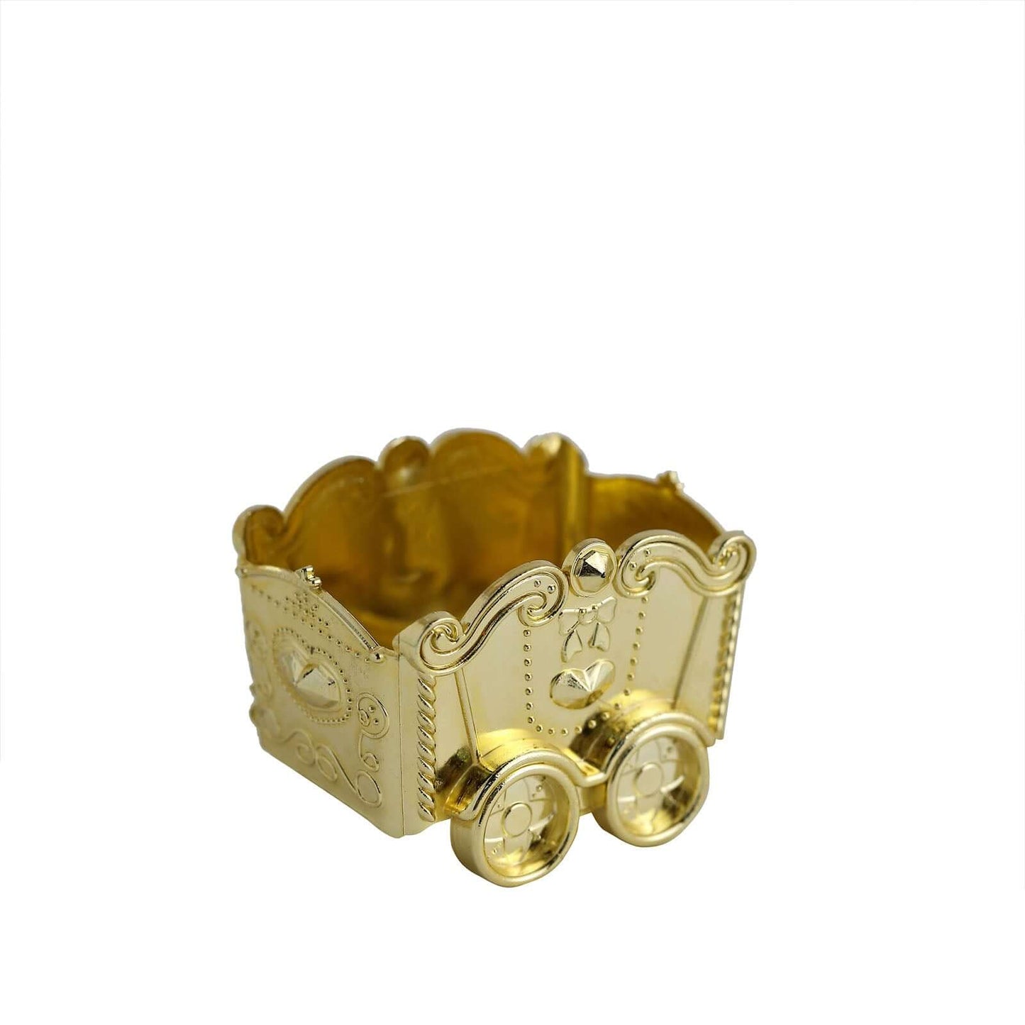 12 Pack 2.5" Gold Mini Chariot Treat Party Favor Boxes, Small Candy Container Gift Boxes