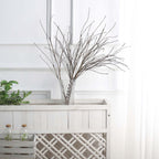 10-Pack Faux Willow Tree Branch Decor - Long Flexible Artificial Twig Stems for DIY Crafts Floral Bouquets & Event Decorations 37"