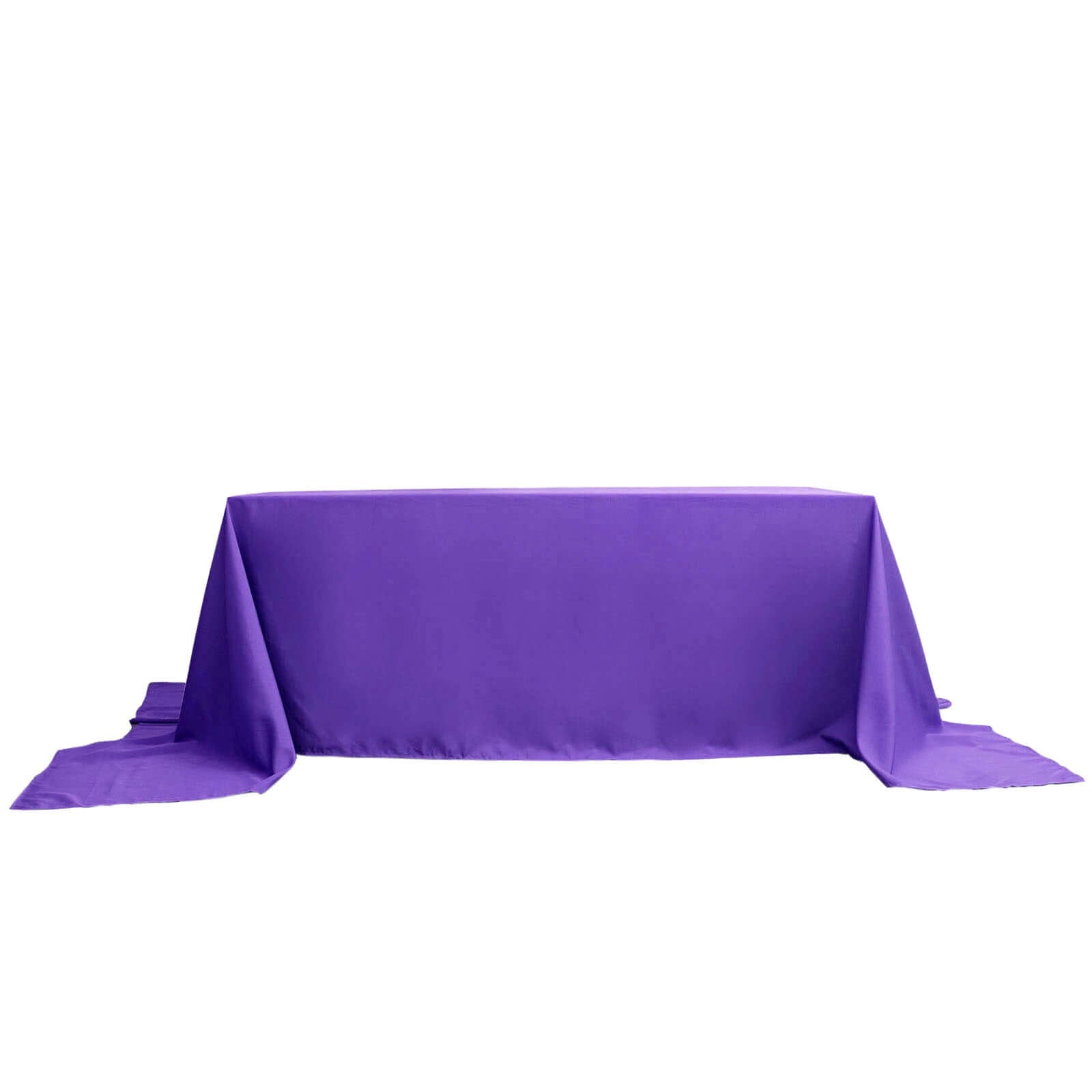 Polyester 90"x156" Rectangle Tablecloth Purple - Seamless Wrinkle-Resistant Table Cover