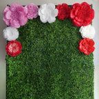 Set of 2 Light Blue Carnation 3D Wall Giant Tissue Paper Flowers - 12",16"