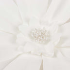 4 Pack 12" White Life-Like Soft Foam Craft Dahlia Flower Heads
