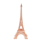 Eiffel Tower Table Centerpiece Metal Rose Gold - Stylish Decorative Cake Topper for Parties & Gatherings 10"