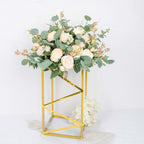 100 Yds 3/4" Gold Metallic Film Tape Adhesive, DIY Floral Wrap Craft Decor Tape - Polyester with Acrylic