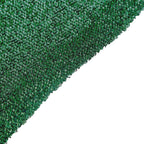 6ft Hunter Emerald Green Shimmer Tinsel Spandex Chiara Backdrop Stand Cover For Fitted Round Top Wedding Arch