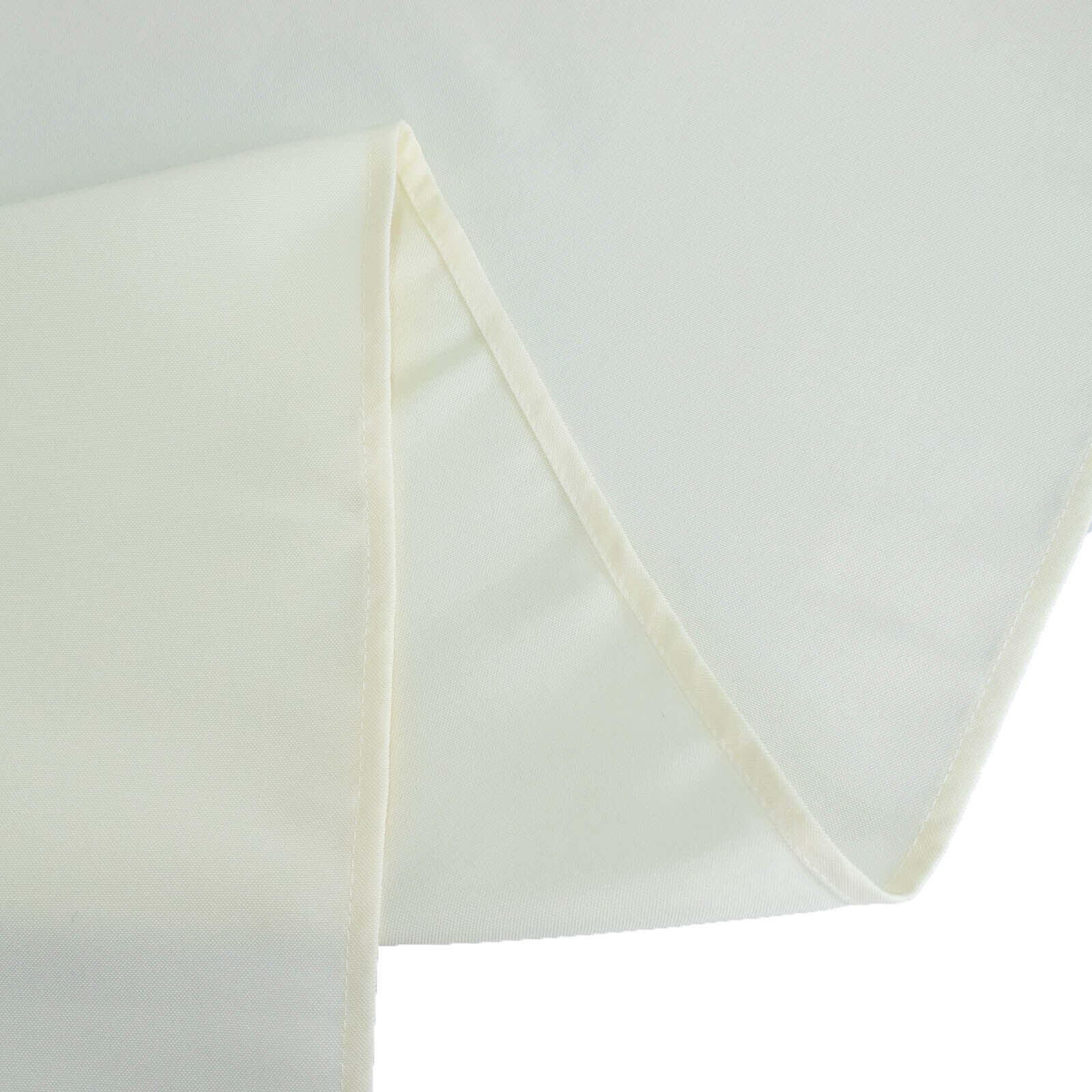 Premium Polyester 70"x70" Table Overlay Square Tablecloth Ivory 220GSM Wrinkle-Resistant Table Cover
