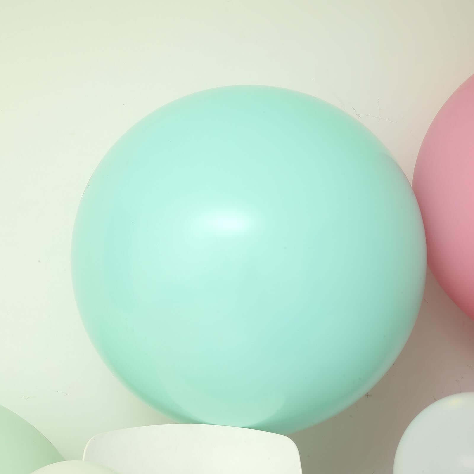 2 Pack 32" Large Matte Pastel Seafoam Helium or Air Latex Balloons