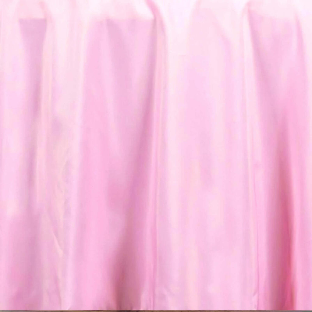 Polyester 108" Round Tablecloth Pink - Wrinkle-Resistant Table Cover