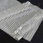 Mirror Foil 12"x108" Table Runner Silver - Shiny Metallic Party Table Decor