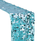 Big Payette Sequin 13"x108" Table Runner Turquoise - Dazzling Design