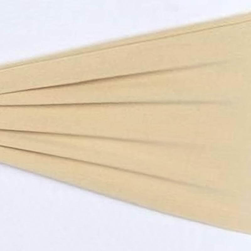 5 Pack Stretch Spandex Chair Sashes Champagne - Fitted Finish Two Ply Heavy Duty Chair Bands 5"x12"