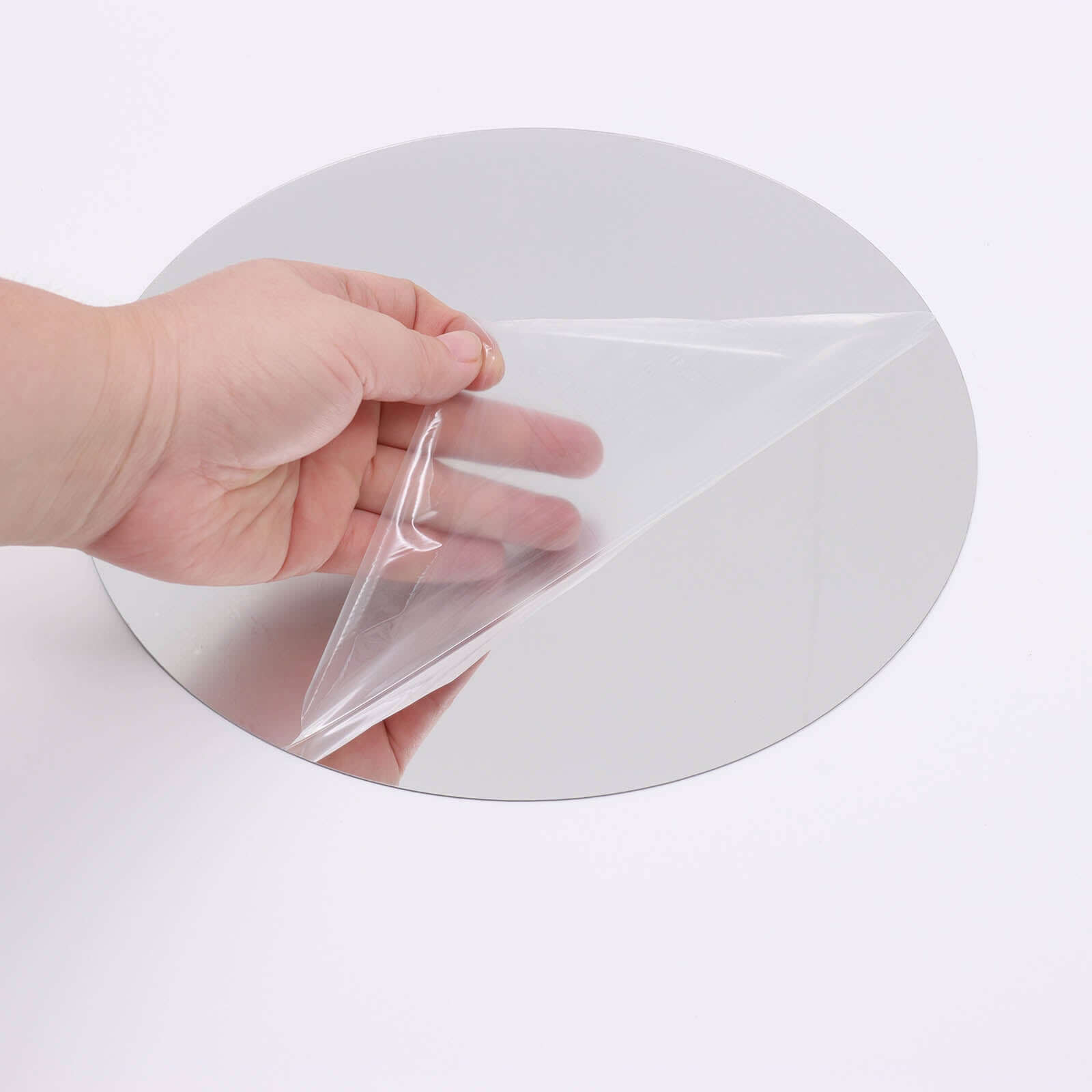 12 Pack Round Acrylic Mirror Wall Stickers, 6" Removable Wall Decals For Home Decor