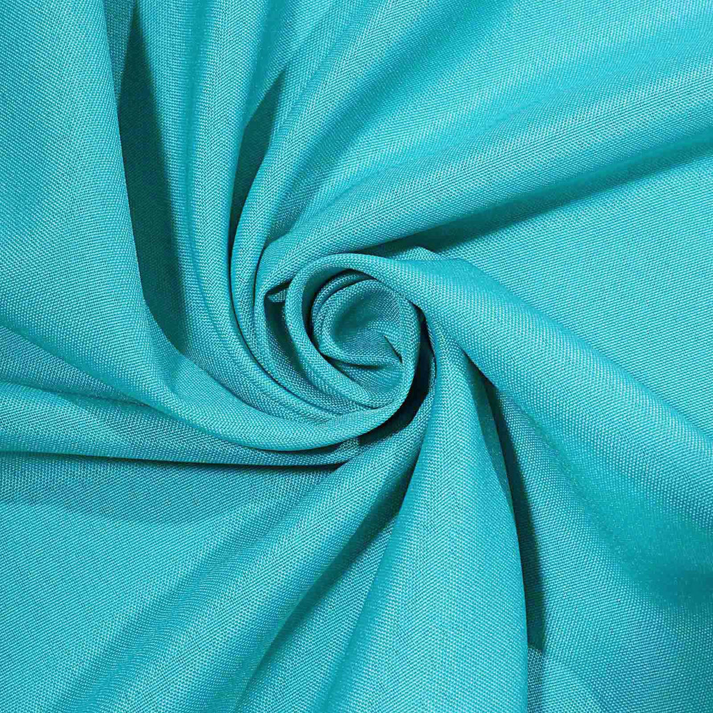 Polyester Square 90"x90" Tablecloth Turquoise - Wrinkle-Resistant & Durable Table Cover