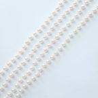 Faux Pearl Beaded 16" Chair Back Garland Sash Ivory Gatsby - Inspired Style - Pre - Tied Chic Wedding Decor for Chiavari Chairs - Bell Racket Store