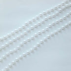 Faux Pearl Beaded 16" Chair Back Garland Sash White Gatsby - Inspired Style - Pre - Tied Chic Wedding Decor for Chiavari Chairs - Bell Racket Store