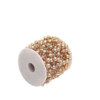 Faux Pearl String Beads Vase Filler - Rose Gold DIY Craft Fishing Line Pearl Chains 100ft - Bell Racket Store