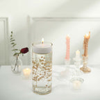 Faux Pearl String Beads Vase Filler - Rose Gold DIY Craft Fishing Line Pearl Chains 100ft - Bell Racket Store