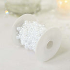 Faux Pearl String Beads Vase Filler - White DIY Craft Fishing Line Pearl Chains 100ft - Bell Racket Store