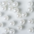 1000-Pack Faux Craft Pearl Beads White - Smooth Beads with Holes for Vase Filler Jewelry Making Bridal Accessories & Event Decor 10mm