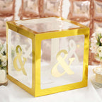 4 Pack 5" Metallic Gold Alphabet Symbol "&" Sticker Banners, Customizable Stick On Letters