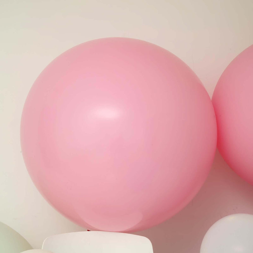2 Pack 32" Large Matte Pastel Blush Helium or Air Latex Balloons