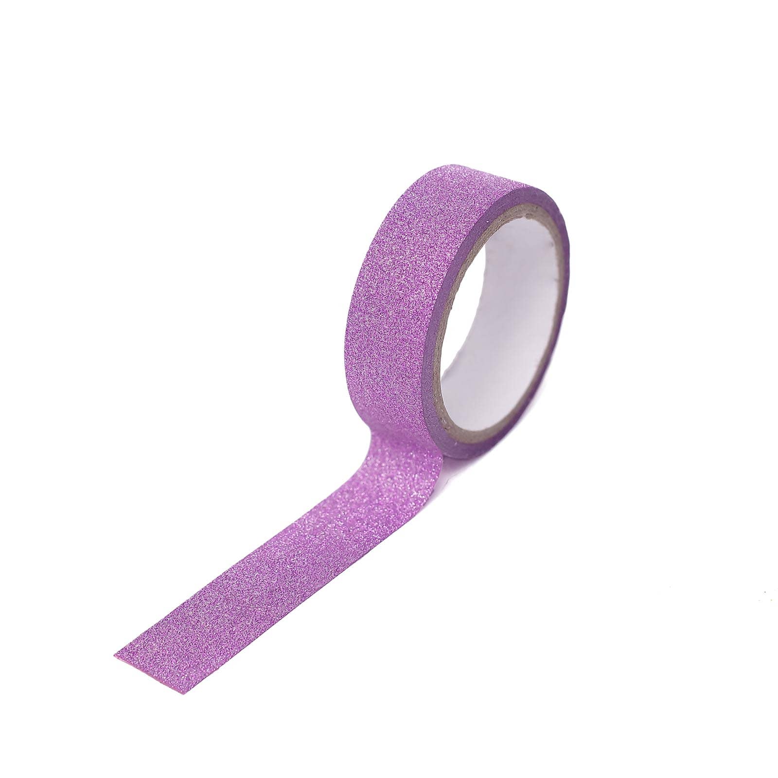 5 Pack 0.5"x5 Yards Purple Washi DIY Craft Glitter Tape