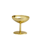 12-Pack Plastic Dessert Cup Candy Dishes Gold - Decorative Mini Pedestal Stands for Treats 2"