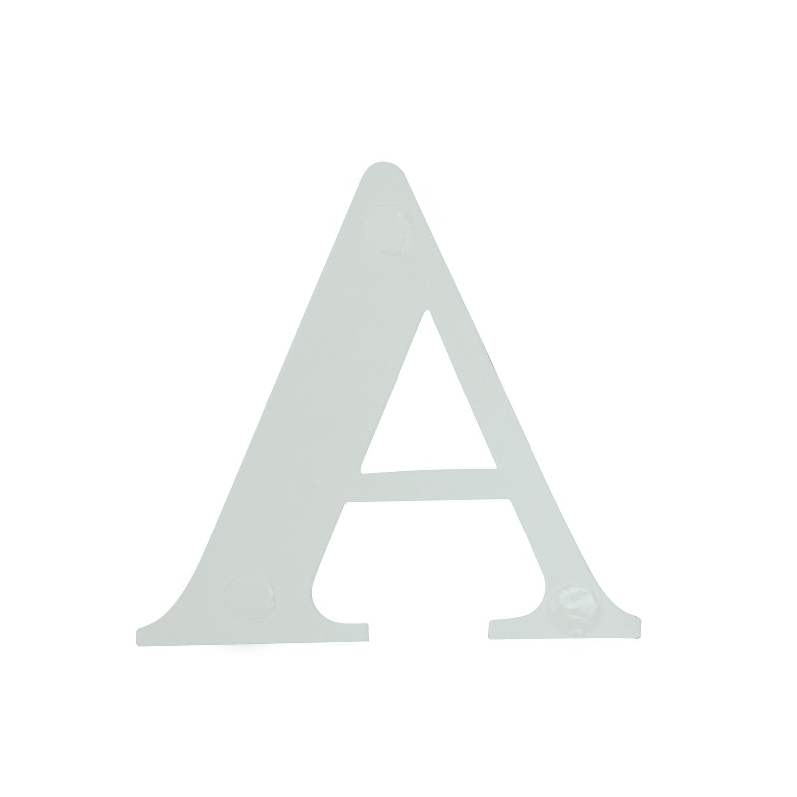 4 Pack 5" Iridescent Alphabet Stickers Banner, Customizable Stick on Letters - W