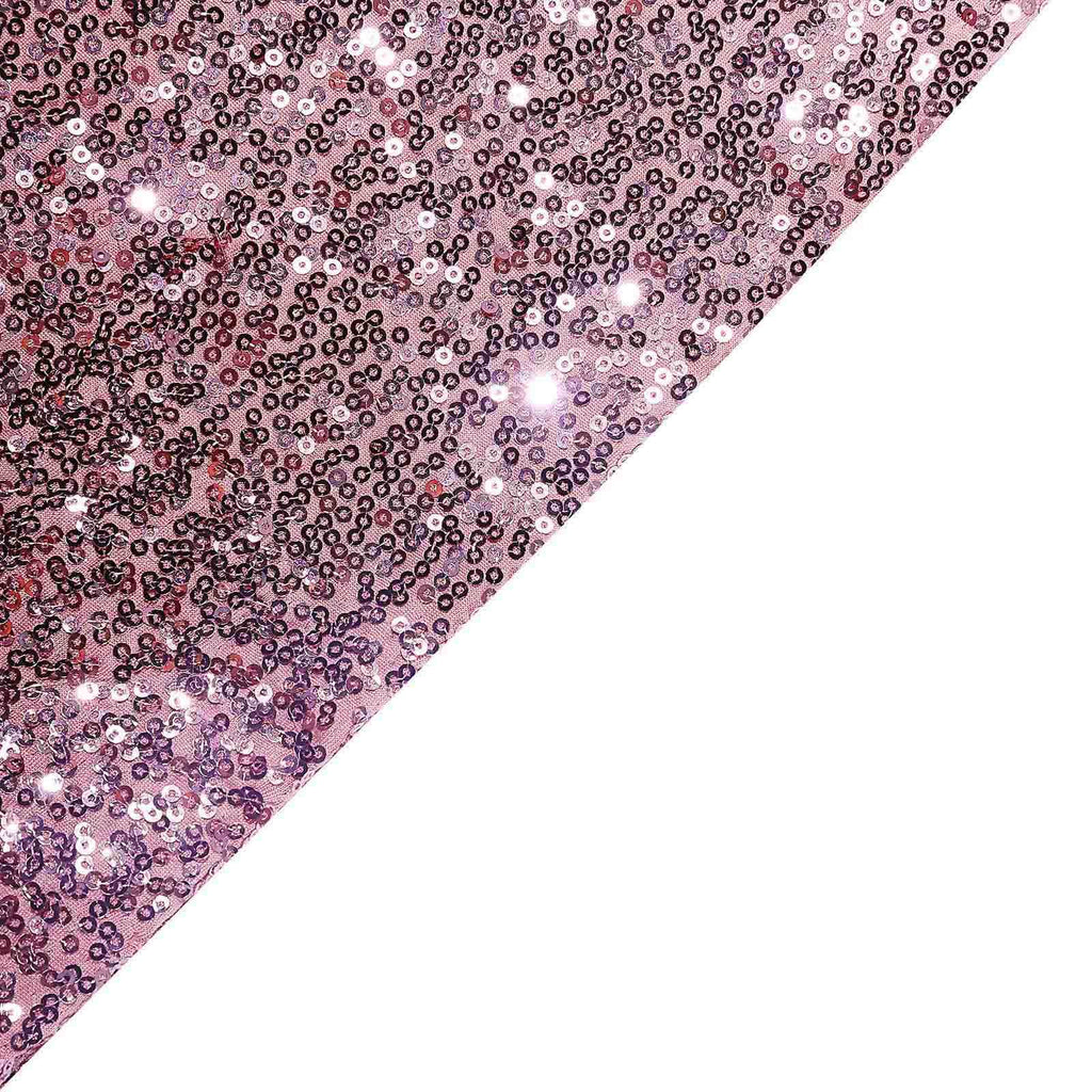 5 Pack Sequin Spandex Chair Sashes Rose Gold - Stretch Chair Bands 6"x15"