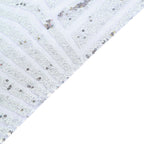 Sequin 12"x108" Table Runner Silver - Diamond Glitz Design