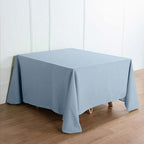 Polyester Square 90"x90" Tablecloth Dusty Blue - Wrinkle-Resistant & Durable Table Cover
