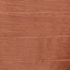 Taffeta 90"x132" Rectangle Tablecloth Terracotta (Rust) - Seamless Accordion Crinkle Table Cover