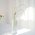 6-Pack Glass Flower Vases Cylinder Design Heavy Duty Clear - Stylish Centerpieces for Weddings 14"