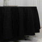 Fire Retardant Premium Polyester 108" Round Tablecloth Black - Stylish High - Performance Table Cover for Large Gatherings - Bell Racket Store