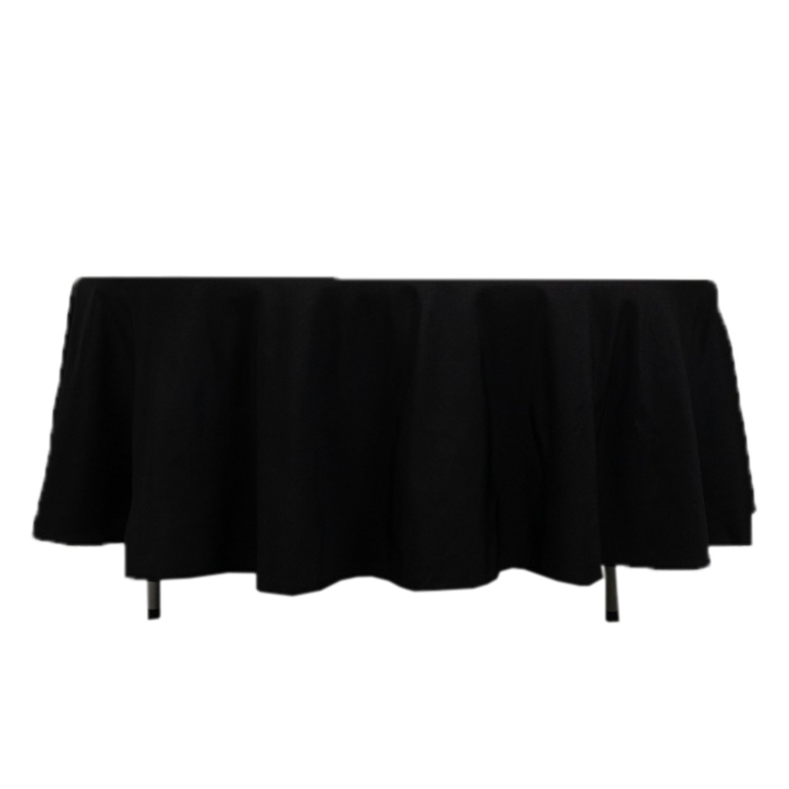 Fire Retardant Premium Polyester 108" Round Tablecloth Black - Stylish High - Performance Table Cover for Large Gatherings - Bell Racket Store