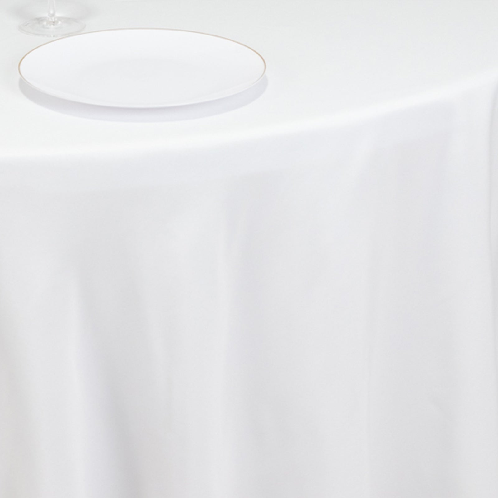 Fire Retardant Premium Polyester 120" Round Tablecloth White - Stylish High - Performance Seamless Table Cover for Large Gatherings - Bell Racket Store