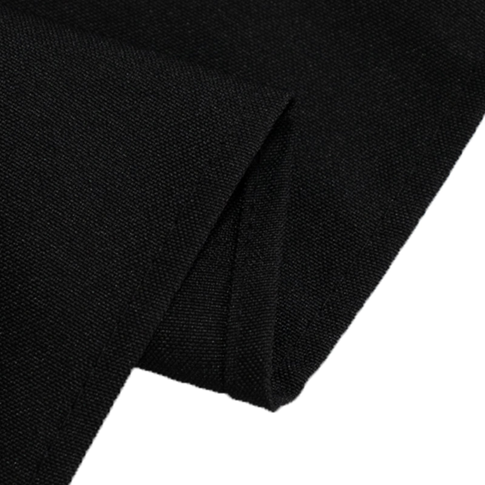 Fire Retardant Premium Polyester 60"x102" Rectangular Tablecloth Black - High - Performance Table Cover - Bell Racket Store