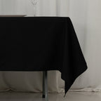 Fire Retardant Premium Polyester 60"x102" Rectangular Tablecloth Black - High - Performance Table Cover - Bell Racket Store