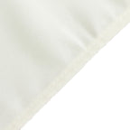 Fire Retardant Premium Polyester 60"x102" Rectangular Tablecloth Ivory - High - Performance Table Cover - Bell Racket Store