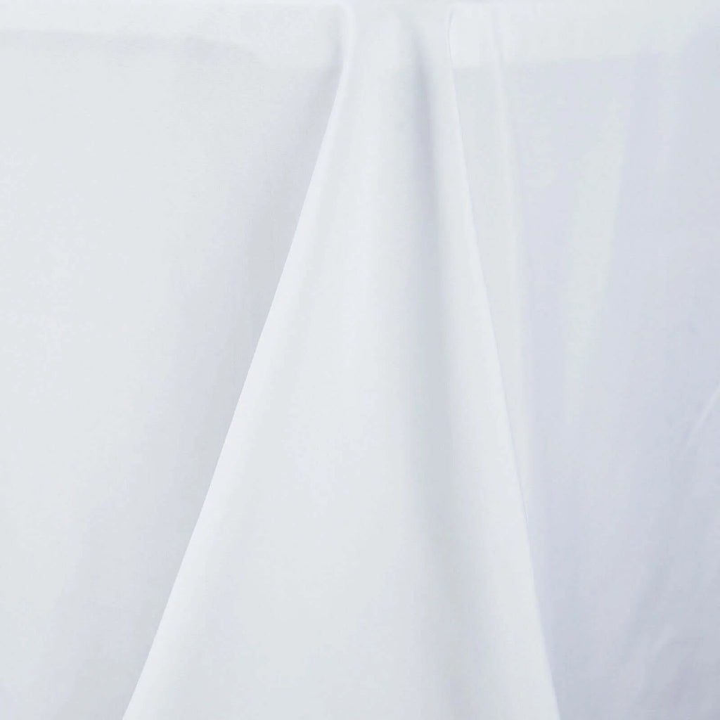 Fire Retardant Premium Polyester 60"x126" Rectangular Tablecloth White - Stylish High - Performance Table Cover for Large Gatherings - Bell Racket Store