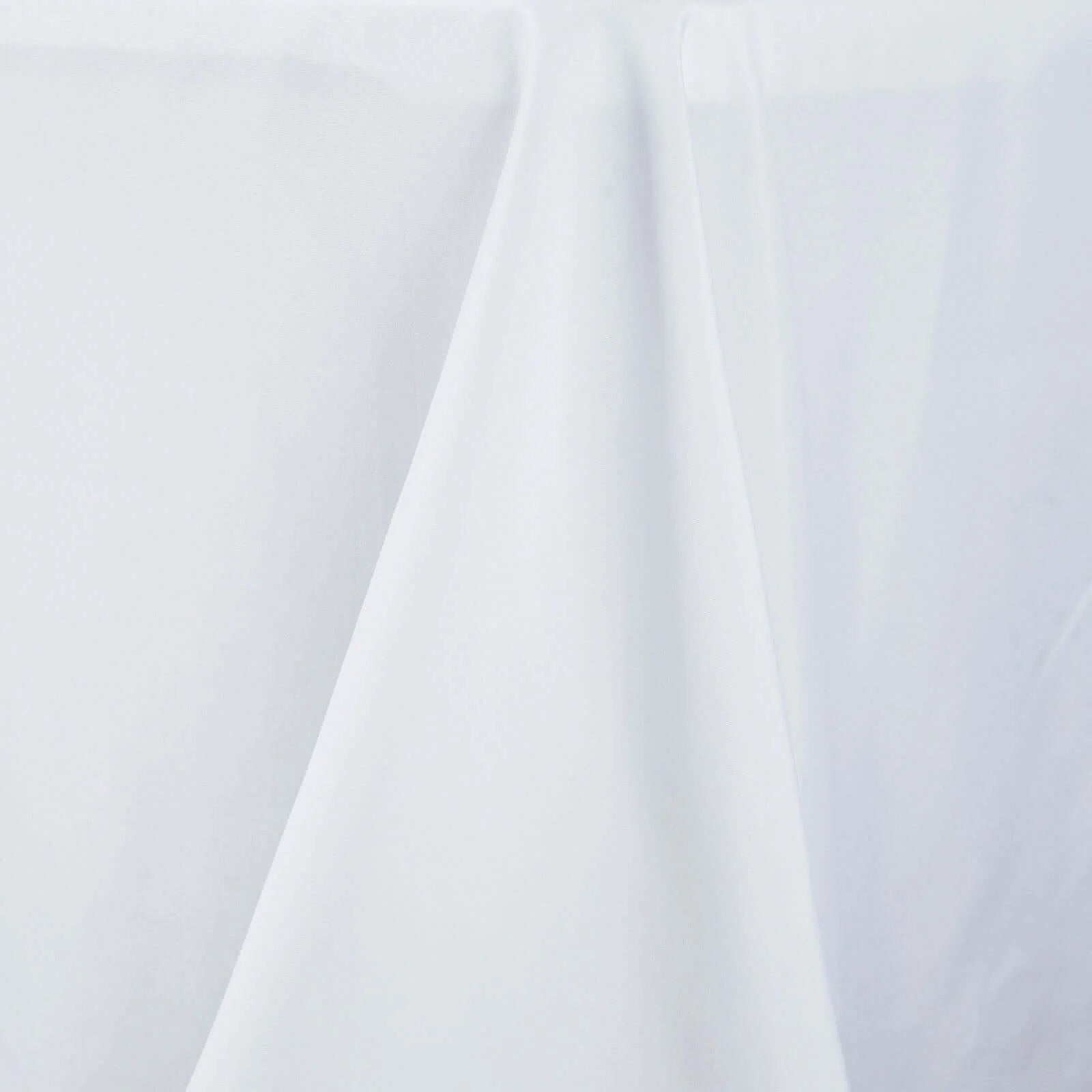 Fire Retardant Premium Polyester 60"x126" Rectangular Tablecloth White - Stylish High - Performance Table Cover for Large Gatherings - Bell Racket Store