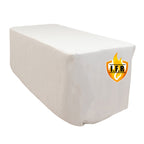 Fire Retardant Premium Polyester 6ft Rectangular Tablecloth White Fitted High - Performance Table Cover for Large Gatherings - Bell Racket Store