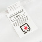 Fire Retardant Premium Polyester 8ft Rectangular Tablecloth White Fitted High - Performance Table Cover for Large Gatherings - Bell Racket Store