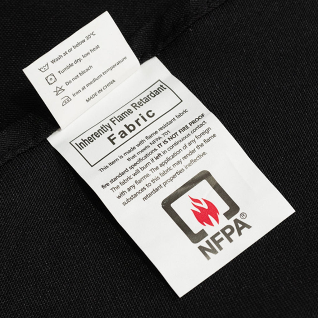 Fire Retardant Premium Polyester 90" Round Tablecloth Black - High - Performance Table Cover - Bell Racket Store