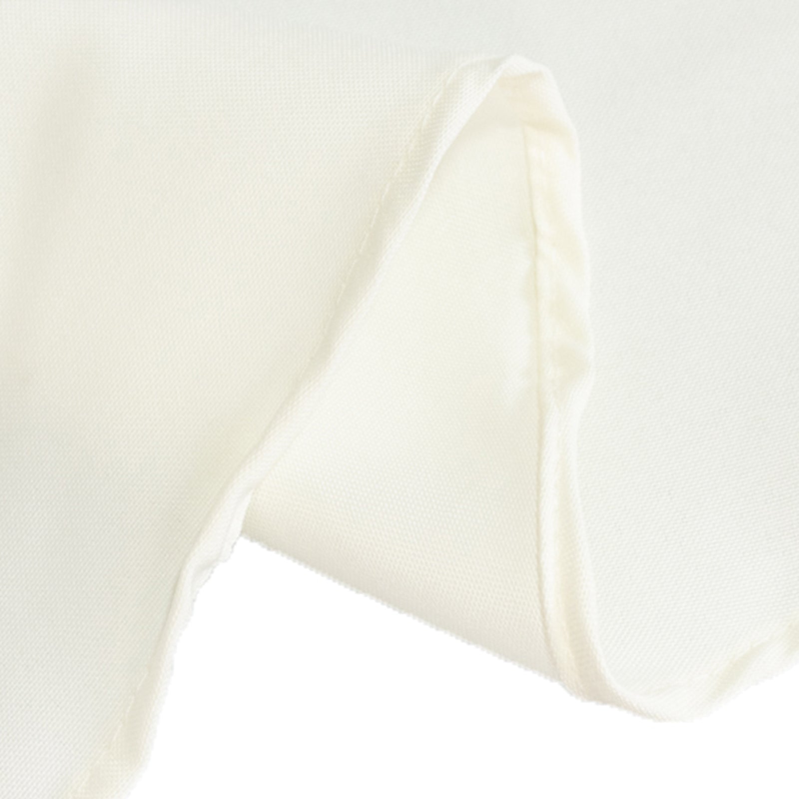 Fire Retardant Premium Polyester 90" Round Tablecloth Ivory - High - Performance Table Cover - Bell Racket Store