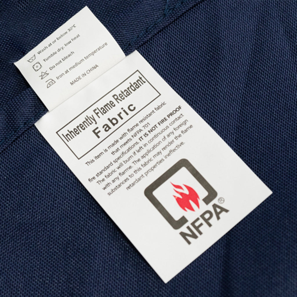 Fire Retardant Premium Polyester 90" Round Tablecloth Navy Blue - High - Performance Table Cover - Bell Racket Store