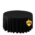 Fire Retardant Scuba Tablecloth â€“ 120" Round Black, Wrinkle Free, Stain Resistant, Seamless Polyester Cover - Bell Racket Store
