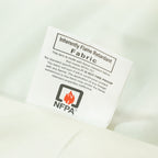 Fire Retardant Scuba Tablecloth â€“ 120" Round Ivory, Wrinkle Free, Stain Resistant, Seamless Polyester Cover - Bell Racket Store