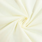 Fire Retardant Scuba Tablecloth â€“ 132" Round Ivory, Wrinkle Free, Stain Resistant, Seamless Polyester Cover - Bell Racket Store